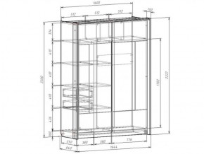 Шкаф-купе 1600 с плитой 22 мм ЛИБЕРТИ в Губахе - gubaha.ok-mebel.com | фото 4