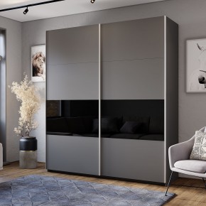 Шкаф-купе Харви ШКК-10 (графит) в Губахе - gubaha.ok-mebel.com | фото