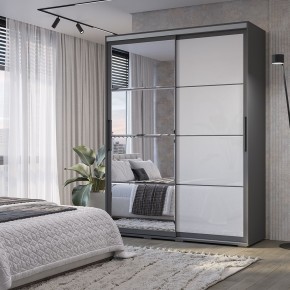 Шкаф-купе Крафт-6 1.6 м ШКК-06 (графит) в Губахе - gubaha.ok-mebel.com | фото