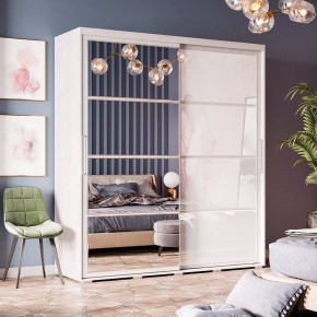 Шкаф-купе Крафт-6 1.6 м ШКК-06 (ясень белый) в Губахе - gubaha.ok-mebel.com | фото