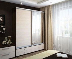 Шкаф-купе Ольга 1700 ЛДСП+Зеркало (ЛДСП 1 кат.) в Губахе - gubaha.ok-mebel.com | фото 5