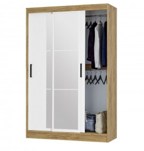 Шкаф-купе Тайм ШКК-03 (крафт/белый) в Губахе - gubaha.ok-mebel.com | фото 2