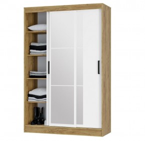 Шкаф-купе Тайм ШКК-03 (крафт/белый) в Губахе - gubaha.ok-mebel.com | фото 3