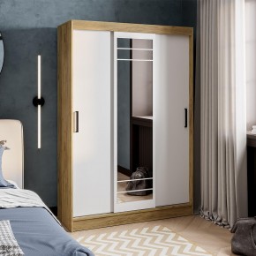 Шкаф-купе Тео ШКК-02 (крафт/белый) в Губахе - gubaha.ok-mebel.com | фото
