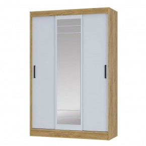 Шкаф-купе Тео ШКК-02 (крафт/белый) в Губахе - gubaha.ok-mebel.com | фото 2