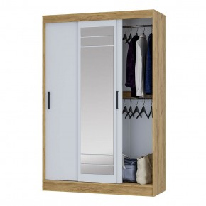 Шкаф-купе Тео ШКК-02 (крафт/белый) в Губахе - gubaha.ok-mebel.com | фото 3