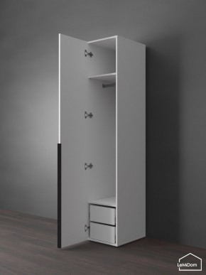 Шкаф Linnea MHR-1-3 2050х400х510 (Белый-М 11.1.2) в Губахе - gubaha.ok-mebel.com | фото 5