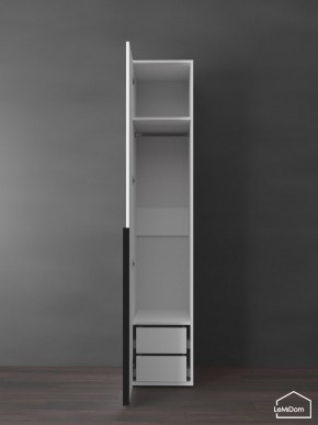 Шкаф Linnea MHR-1-3 2050х400х510 (Белый-М 11.1.2) в Губахе - gubaha.ok-mebel.com | фото 6