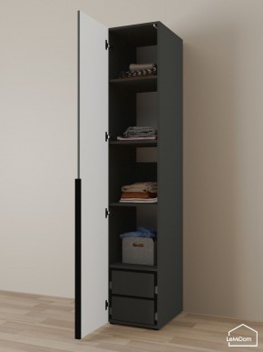 Шкаф Linnea MHR-1-4 2050х400х510 (Графит-М 11.1.25) в Губахе - gubaha.ok-mebel.com | фото 5
