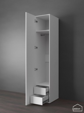 Шкаф Linnea MHR-1PO-3 2050х400х510 (Белый-М 11.1.2) в Губахе - gubaha.ok-mebel.com | фото 5