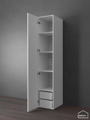 Шкаф Linnea MHR-1PO-4 2050х400х510 (Белый-М 11.1.2) в Губахе - gubaha.ok-mebel.com | фото 5