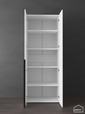 Шкаф Linnea MHR-2-2 2050х800х510 (Белый-М 11.1.2) в Губахе - gubaha.ok-mebel.com | фото 4