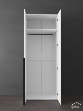 Шкаф Linnea MHR-2 2050х800х510 (Белый-М 11.1.2) в Губахе - gubaha.ok-mebel.com | фото 4