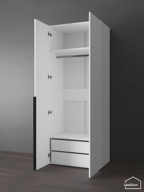 Шкаф Linnea MHR-2-3 2050х800х510 (Белый-М 11.1.2) в Губахе - gubaha.ok-mebel.com | фото 6
