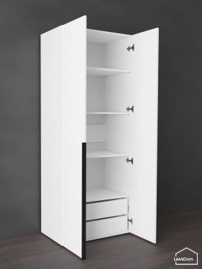Шкаф Linnea MHR-2-4 2050х800х510 (Белый-М 11.1.2) в Губахе - gubaha.ok-mebel.com | фото 6