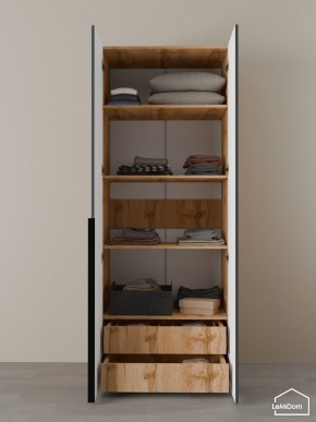 Шкаф Linnea MHR-2-4 2050х800х510 (ДВ-М 11.1.25) в Губахе - gubaha.ok-mebel.com | фото 6