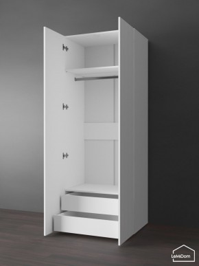 Шкаф Linnea MHR-2PO-3 2050х800х510 (Белый-М 11.1.2) в Губахе - gubaha.ok-mebel.com | фото 5