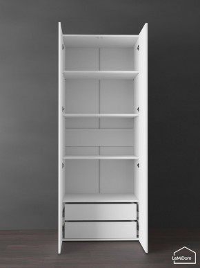 Шкаф Linnea MHR-2PO-4 2050х800х510 (Белый-М 11.1.1) в Губахе - gubaha.ok-mebel.com | фото 5