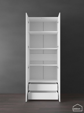 Шкаф Linnea MHR-2PO-4 2050х800х510 (Белый-М 11.1.2) в Губахе - gubaha.ok-mebel.com | фото 6