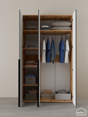 Шкаф Linnea MHR-3-1 2050х1200х510 (ДВ-М 11.1.25) в Губахе - gubaha.ok-mebel.com | фото 4