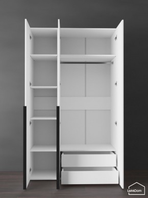 Шкаф Linnea MHR-3-2 2050х1200х510 (Белый-М 11.1.2) в Губахе - gubaha.ok-mebel.com | фото 6