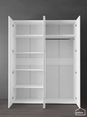 Шкаф Linnea MHR-4PO-1 2050х1600х510 (Белый-М 11.1.1) в Губахе - gubaha.ok-mebel.com | фото 4