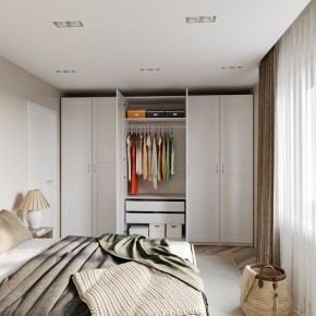 Шкаф МАКС двухстворчатый, цвет белый в Губахе - gubaha.ok-mebel.com | фото 4