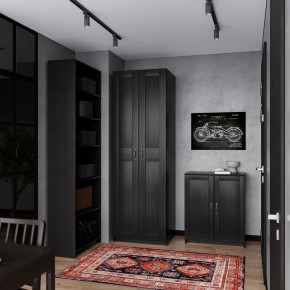 Шкаф МАКС двухстворчатый, цвет Дуб Венге в Губахе - gubaha.ok-mebel.com | фото 4