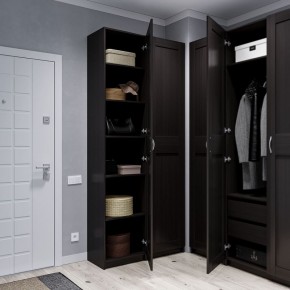 Шкаф МАКС однодверный узкий, цвет Дуб Венге в Губахе - gubaha.ok-mebel.com | фото 4
