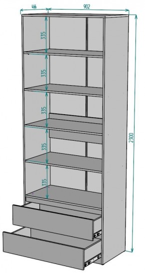 Шкаф Мальта H185 в Губахе - gubaha.ok-mebel.com | фото 2