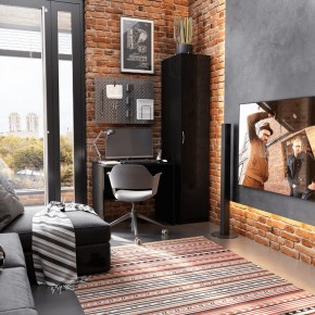 Шкаф ОРИОН однодверный, цвет Дуб Венге в Губахе - gubaha.ok-mebel.com | фото 4