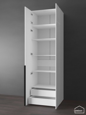Шкаф с антресолью Linnea MHR-2A-4 2450х800х510 (Белый-М 11.1.2) в Губахе - gubaha.ok-mebel.com | фото 5