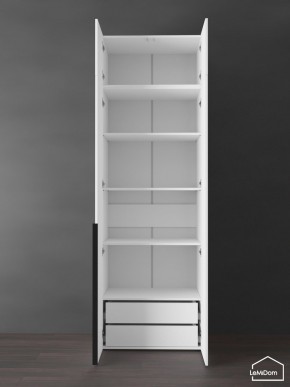 Шкаф с антресолью Linnea MHR-2A-4 2450х800х510 (Белый-М 11.1.2) в Губахе - gubaha.ok-mebel.com | фото 6
