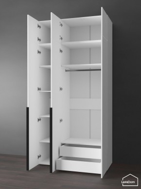 Шкаф с антресолью Linnea MHR-3A-2 2450х1200х510 (Белый-М 11.1.2) в Губахе - gubaha.ok-mebel.com | фото 5