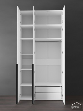 Шкаф с антресолью Linnea MHR-3A-2 2450х1200х510 (Белый-М 11.1.2) в Губахе - gubaha.ok-mebel.com | фото 6