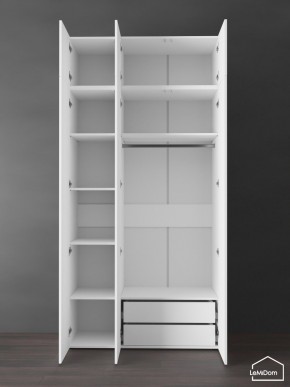 Шкаф с антресолью Linnea MHR-3POA-2 2450х1200х510 (Белый-М 11.1.2) в Губахе - gubaha.ok-mebel.com | фото 6