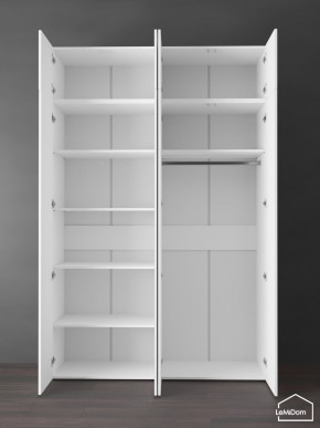 Шкаф с антресолью Linnea MHR-4POA-1 2450х1600х510 (Белый-М 11.1.1) в Губахе - gubaha.ok-mebel.com | фото 4