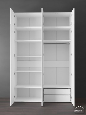 Шкаф с антресолью Linnea MHR-4POA-2 2450х1600х510 (Белый-М 11.1.1) в Губахе - gubaha.ok-mebel.com | фото 5