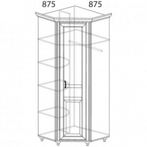 Шкаф угловой №862 "Ралли" (Угол 875*875) в Губахе - gubaha.ok-mebel.com | фото 2