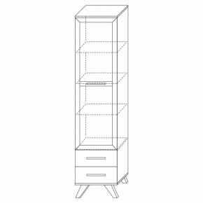 Шкаф-витрина 450 Вега Скандинавия в Губахе - gubaha.ok-mebel.com | фото 7