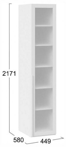 Шкаф-витрина Порто СМ-393.07.008 в Губахе - gubaha.ok-mebel.com | фото 3