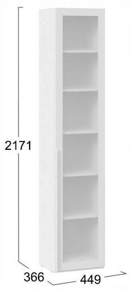 Шкаф-витрина Порто СМ-393.07.213 в Губахе - gubaha.ok-mebel.com | фото 4