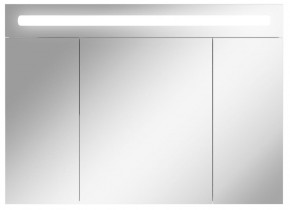 Шкаф-зеркало Аврора 100 с подсветкой LED Домино (DV8012HZ) в Губахе - gubaha.ok-mebel.com | фото