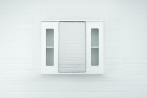 Шкаф-зеркало Кристалл 80 АЙСБЕРГ (DA1804HZ) в Губахе - gubaha.ok-mebel.com | фото 4