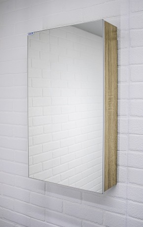 Шкаф-зеркало Мечта 50 Дуб сонома АЙСБЕРГ (DM2318HZ) в Губахе - gubaha.ok-mebel.com | фото 3