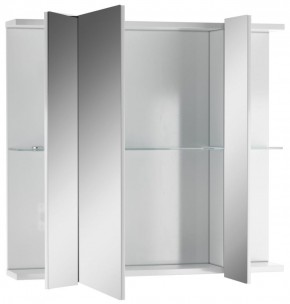 Шкаф-зеркало Мега 75 АЙСБЕРГ (DM4604HZ) в Губахе - gubaha.ok-mebel.com | фото 2