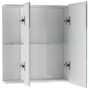 Шкаф-зеркало Мега 75 АЙСБЕРГ (DM4604HZ) в Губахе - gubaha.ok-mebel.com | фото 3