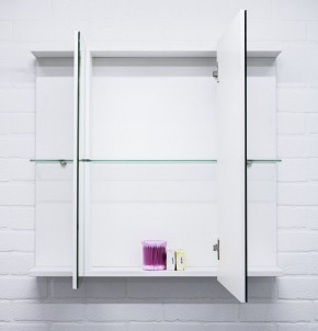Шкаф-зеркало Мега 75 АЙСБЕРГ (DM4604HZ) в Губахе - gubaha.ok-mebel.com | фото 7