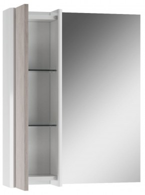 Шкаф-зеркало Uno 60 Дуб серый левый/правый Домино (DU1503HZ) в Губахе - gubaha.ok-mebel.com | фото 3