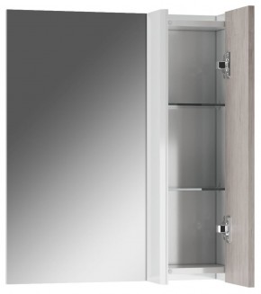 Шкаф-зеркало Uno 60 Дуб серый левый/правый Домино (DU1503HZ) в Губахе - gubaha.ok-mebel.com | фото 4